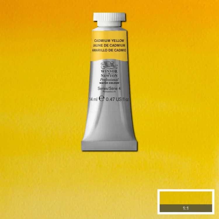 W&N WATERCOLOR PAINT PROFESSIONAL 14 ML - ΚΑΔΜΙΟ ΚΙΤΡΙΝΟ - Εικόνα 1