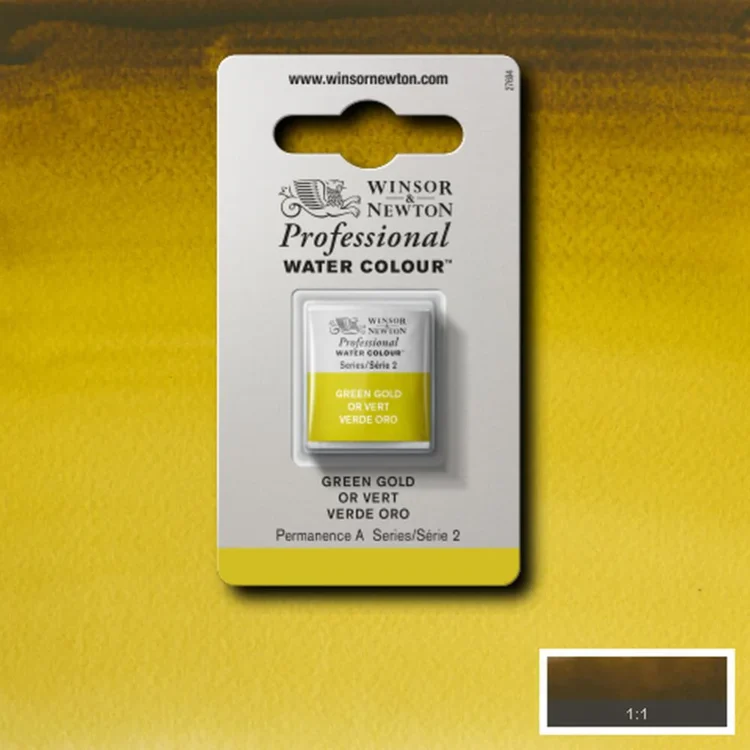 884179 W&N WATERCOLOR COLOR PROFESSIONAL H/PAN - ΠΡΑΣΙΝΟ ΧΡΥΣΟ - Εικόνα 1
