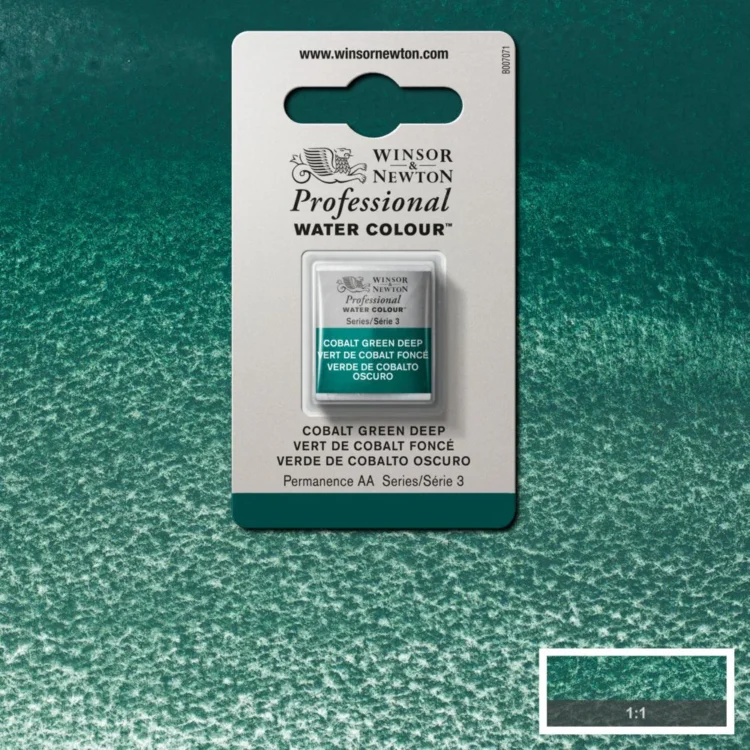 884245 W&N ΒΑΦΉ ΑΚΟΥΑΡΈΛΑΣ PROFESSIONAL H/PAN - COBALT GREEN DEEP - Εικόνα 1
