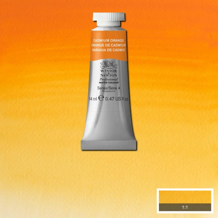 884507 W&N ΒΑΦΉ ΑΚΟΥΑΡΈΛΑΣ PROFESSIONAL 14 ML - CADMIUM ORANGE - Εικόνα 1