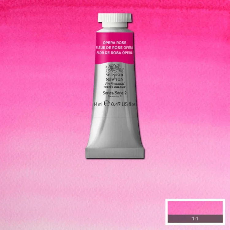 884537 W&N ΒΑΦΉ ΑΚΟΥΑΡΈΛΑΣ PROFESSIONAL 14 ML - OPERA ROSE - Εικόνα 1