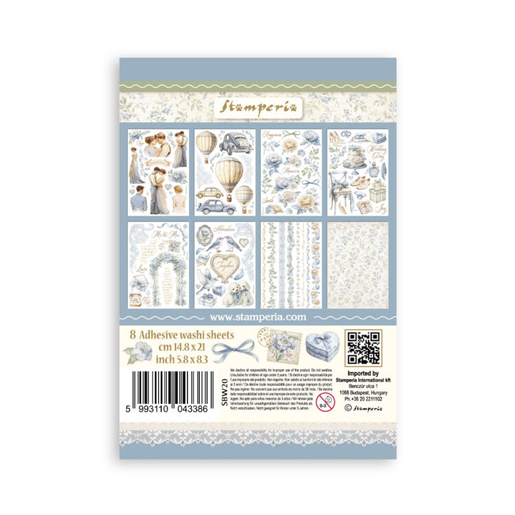 STAMPERIA TIMELESS WASHI PAD 8 ΦΥΛΛΑ A5 -SBW20 - Εικόνα 10