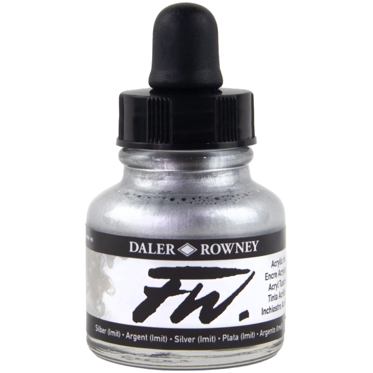 160702 DALER ROWNEY ΑΚΡΥΛΙΚΌ ΝΤΟΥΣ FW 29,5 ML - SILVER 160029702 - Εικόνα 1