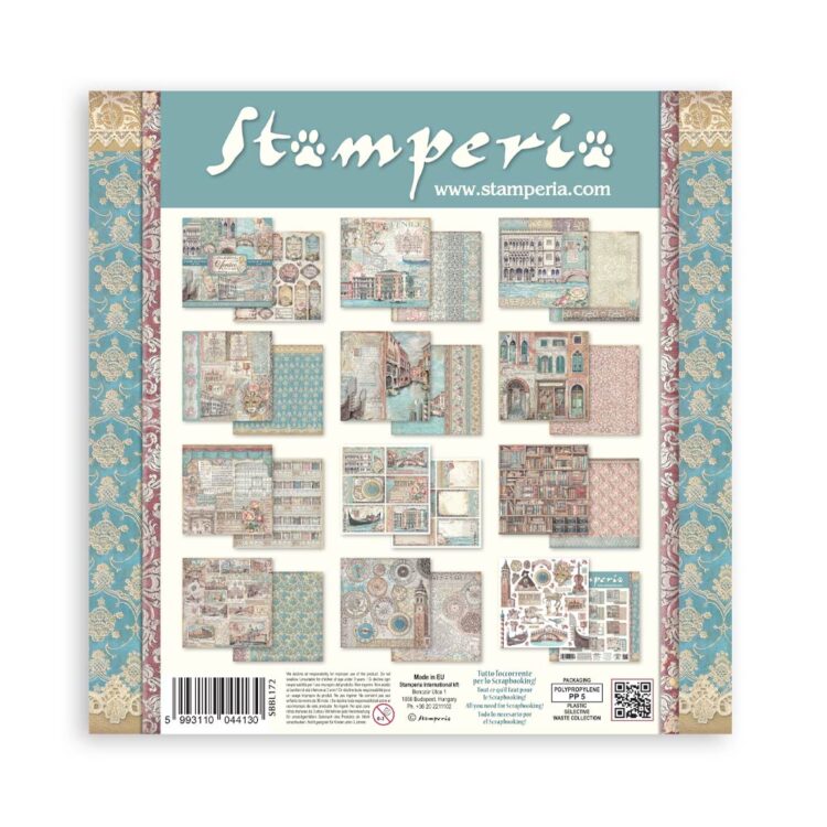ΜΠΛΟΚ ΧΑΡΤΙΟΥ STAMPERIA VENICE 30.5/30.5CM-SBBL172 - Εικόνα 34