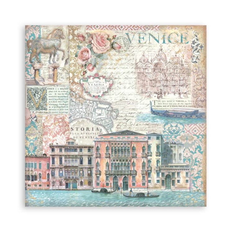ΜΠΛΟΚ ΧΑΡΤΙΟΥ STAMPERIA VENICE 30.5/30.5CM-SBBL172 - Εικόνα 4
