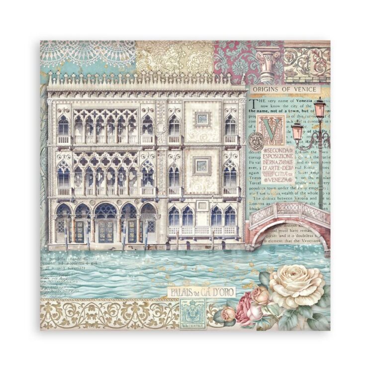 ΜΠΛΟΚ ΧΑΡΤΙΟΥ STAMPERIA VENICE 30.5/30.5CM-SBBL172 - Εικόνα 7