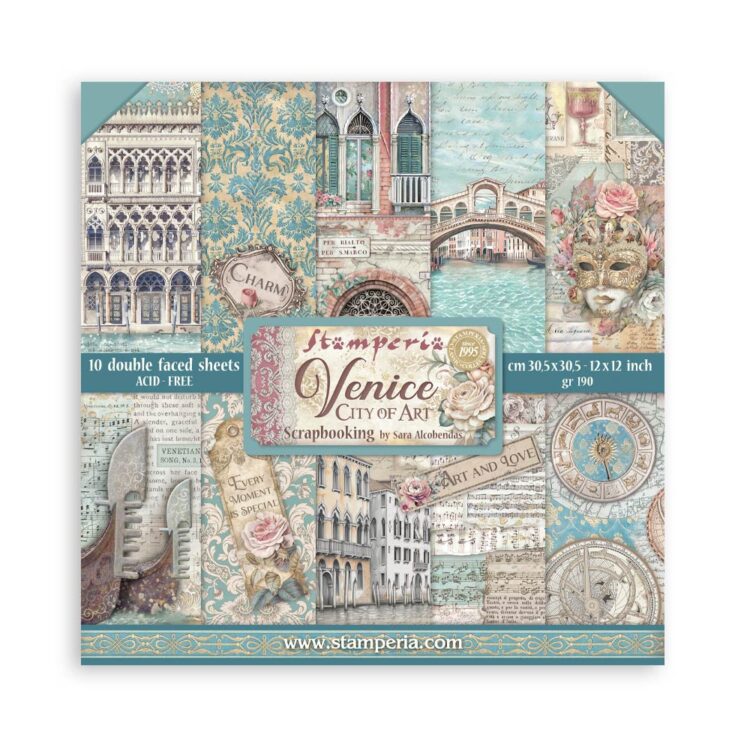 full_SBBL172_1 ΜΠΛΟΚ ΧΑΡΤΙΟΥ STAMPERIA VENICE 30.5/30.5CM-SBBL172 - Εικόνα 1