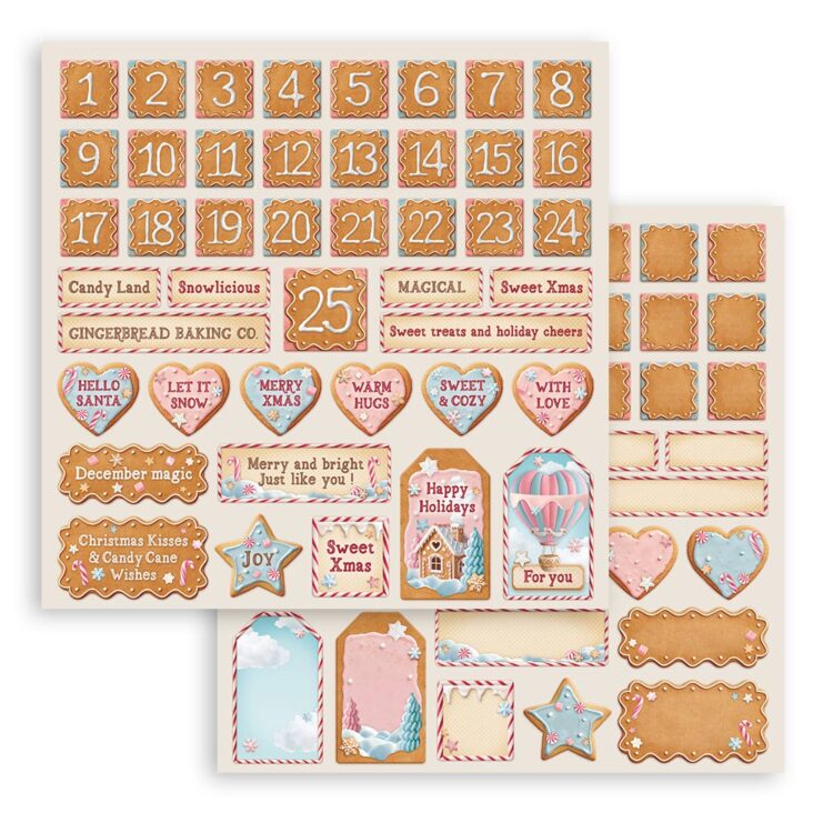STAMPERIA CANDY ΧΡΙΣΤΟΥΓΕΝΝΙΆΤΙΚΟ ΜΠΛΟΚ ΧΑΡΤΙΟΎ 30.5/30.5CM-SBBL173 - Εικόνα 4