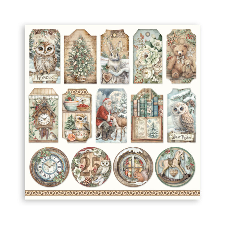 STAMPERIA THE OWL'S HOUSE PAPER BLOCK 30.5/30.5CM-SBBL174 - Εικόνα 31