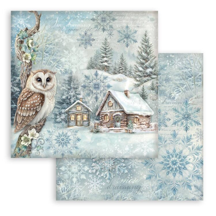 STAMPERIA THE OWL'S HOUSE PAPER BLOCK 30.5/30.5CM-SBBL174 - Εικόνα 3