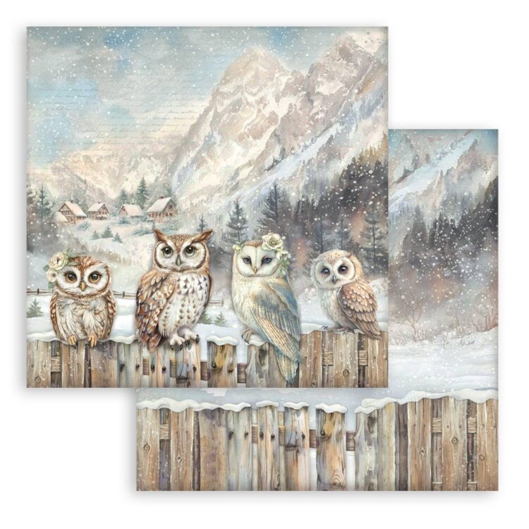 STAMPERIA THE OWL'S HOUSE PAPER BLOCK 30.5/30.5CM-SBBL174 - Εικόνα 6