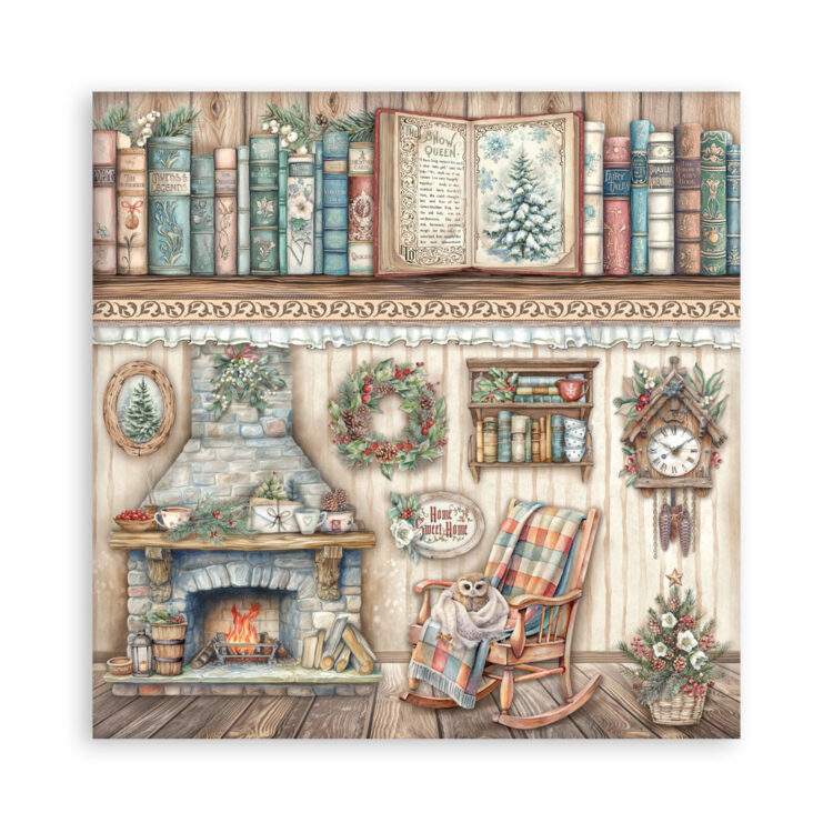 STAMPERIA THE OWL'S HOUSE PAPER BLOCK 30.5/30.5CM-SBBL174 - Εικόνα 19