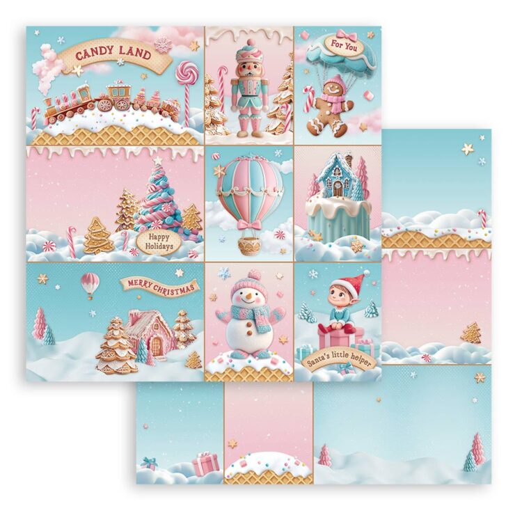 STAMPERIA CANDY ΧΡΙΣΤΟΥΓΕΝΝΙΆΤΙΚΟ ΜΠΛΟΚ ΧΑΡΤΙΟΎ 20,3/20,3 CM-SBBS129 - Εικόνα 7