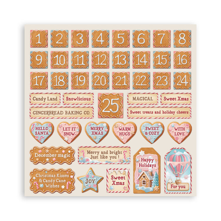 STAMPERIA CANDY ΧΡΙΣΤΟΥΓΕΝΝΙΆΤΙΚΟ ΜΠΛΟΚ ΧΑΡΤΙΟΎ 20,3/20,3 CM-SBBS129 - Εικόνα 3