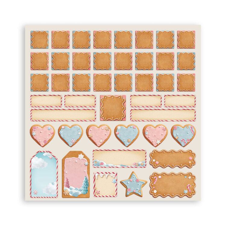 STAMPERIA CANDY ΧΡΙΣΤΟΥΓΕΝΝΙΆΤΙΚΟ ΜΠΛΟΚ ΧΑΡΤΙΟΎ 20,3/20,3 CM-SBBS129 - Εικόνα 2