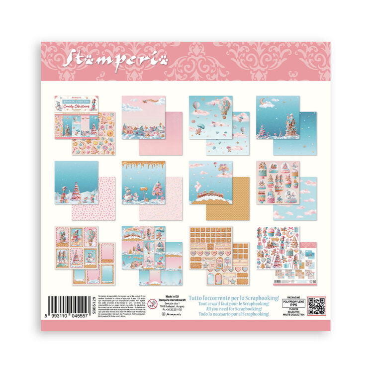 STAMPERIA CANDY ΧΡΙΣΤΟΥΓΕΝΝΙΆΤΙΚΟ ΜΠΛΟΚ ΧΑΡΤΙΟΎ 20,3/20,3 CM-SBBS129 - Εικόνα 34