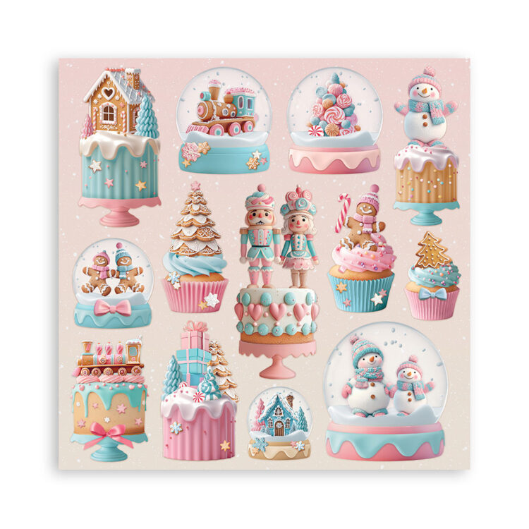 STAMPERIA CANDY ΧΡΙΣΤΟΥΓΕΝΝΙΆΤΙΚΟ ΜΠΛΟΚ ΧΑΡΤΙΟΎ 20,3/20,3 CM-SBBS129 - Εικόνα 12