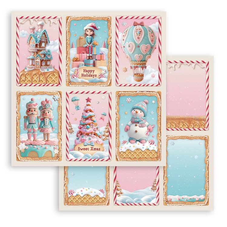 STAMPERIA CANDY ΧΡΙΣΤΟΥΓΕΝΝΙΆΤΙΚΟ ΜΠΛΟΚ ΧΑΡΤΙΟΎ 20,3/20,3 CM-SBBS129 - Εικόνα 10