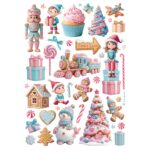STAMPERIA CANDY ΧΡΙΣΤΟΥΓΕΝΝΙΑΤΙΚΟ ΧΑΡΤΙ ΝΤΕΚΟΥΠΆΖ Α4 - DFSA41050