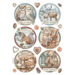 STAMPERIA THE OWL'S HOUSE DECOUPAGE PAPER A4 - DFSA41057