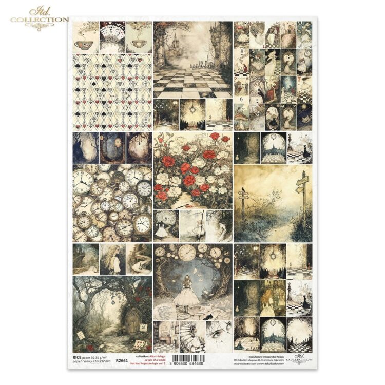 ITD COLLECTION DECOUPAGE ΡΙΖΌΧΑΡΤΟ A4 - R2661 - Εικόνα 1