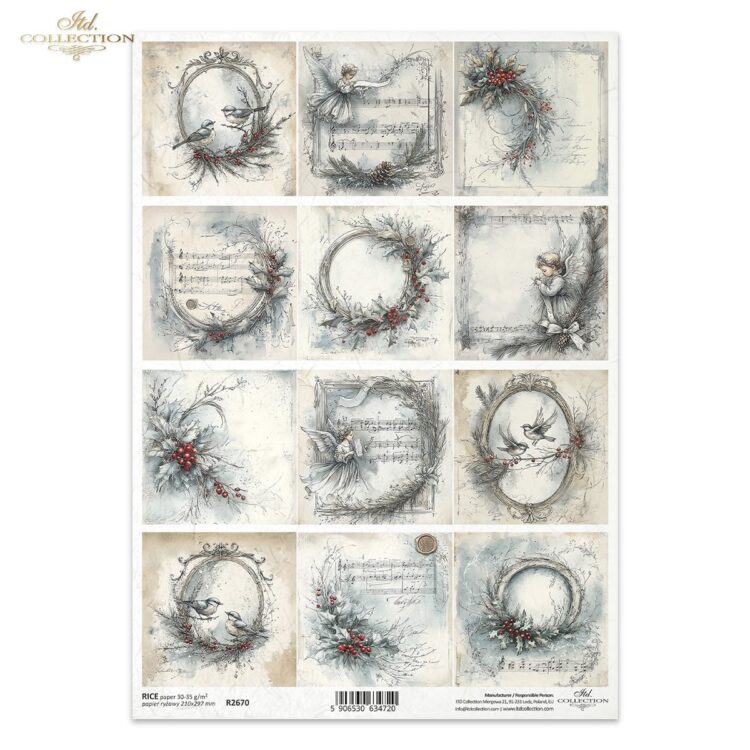 R2670 ITD COLLECTION DECOUPAGE ΡΙΖΌΧΑΡΤΟ A4 - R2670 - Εικόνα 1