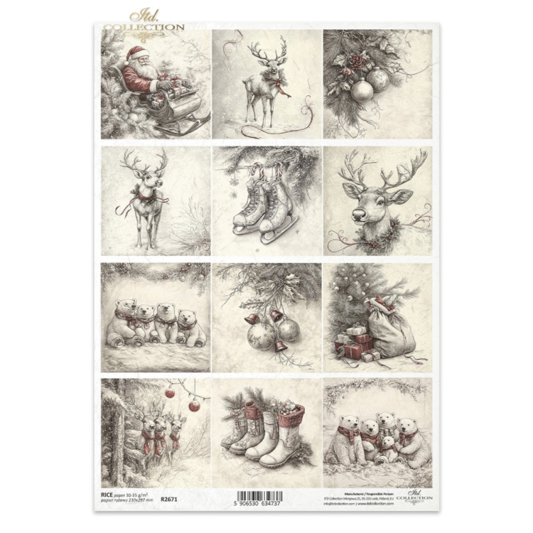 R2671 ITD COLLECTION DECOUPAGE ΡΙΖΌΧΑΡΤΟ A4 - R2671 - Εικόνα 1