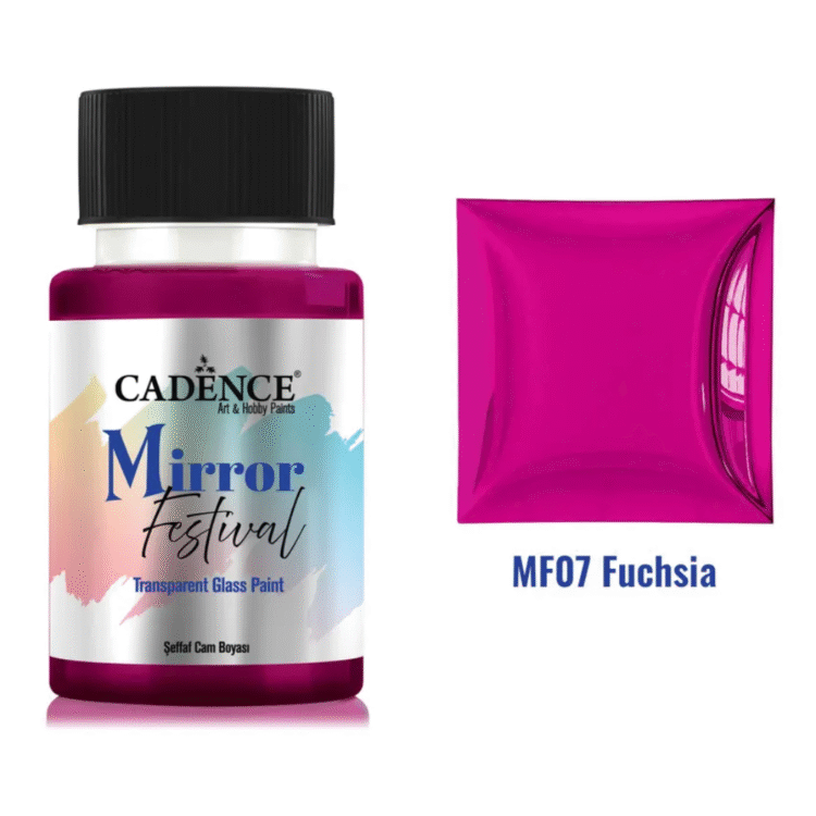 523007 CADENCE GLASS PAINT MIRROR FESTIVAL 50ML. - ΦΟΎΞΙΑ MF-07 - Εικόνα 1