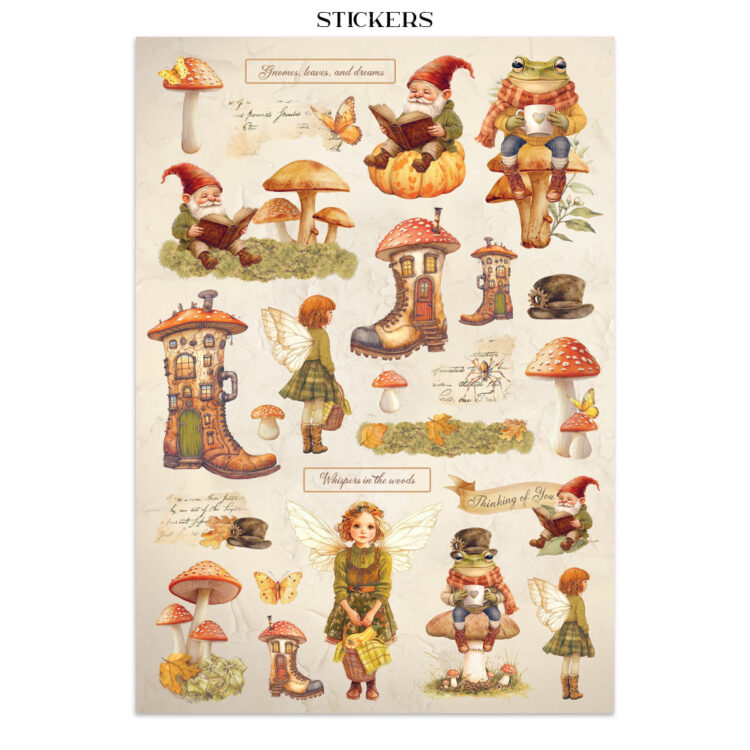 STAMPERIA WHISPERING WOODS JUNK JOURNAL - SBJK04 - Εικόνα 39
