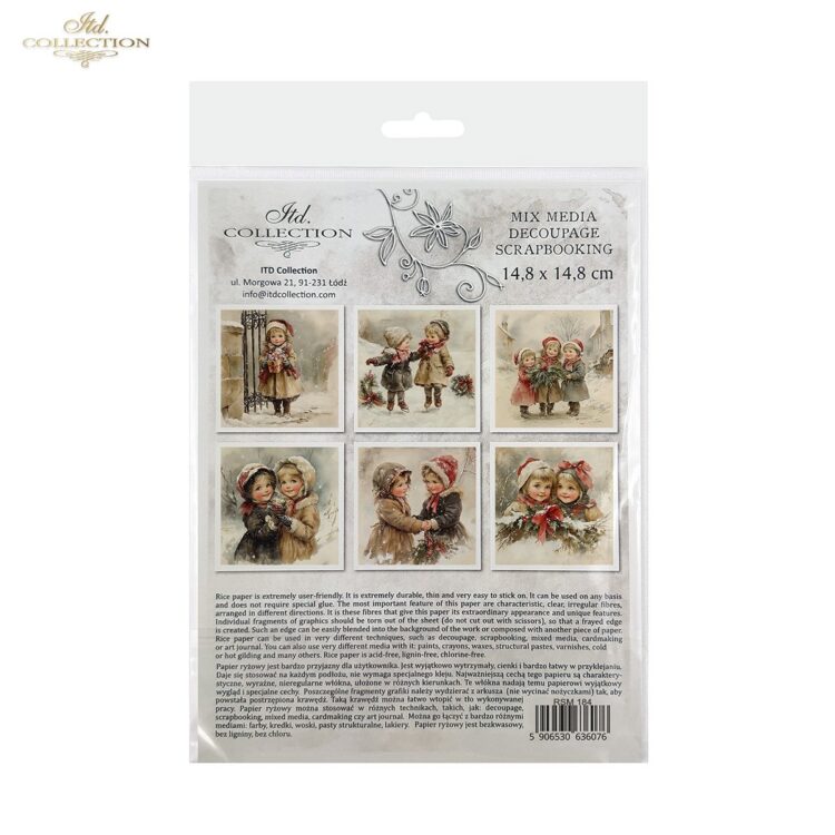 ITD COLLECTION MINI ΡΥΖΌΧΑΡΤΟ K-CT 6ΤΜΧ 14.8X14.8CM - RSM184 - Εικόνα 2