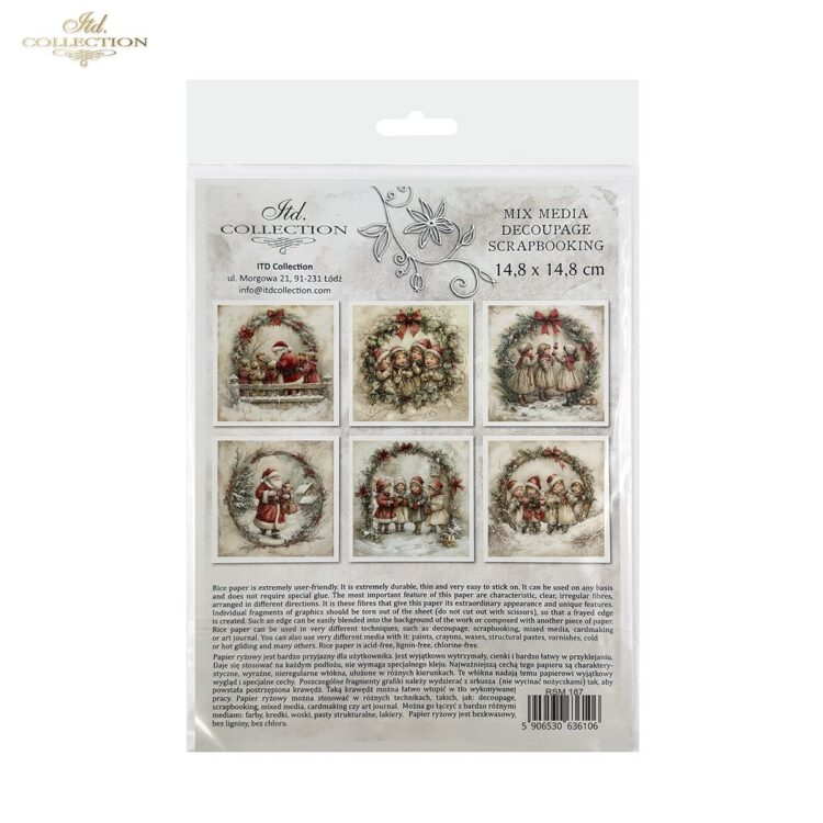 ITD COLLECTION MINI ΡΙΖΟΧΑΡΤΟ K-CT 6ΤΜΧ 14.8X14.8CM - RSM187 - Εικόνα 2