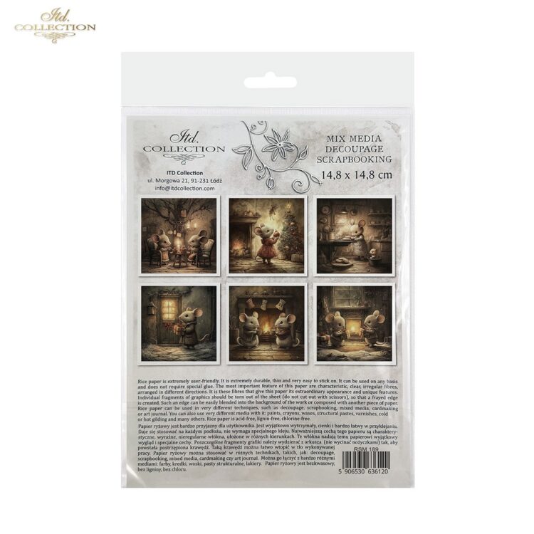 ITD COLLECTION MINI ΡΙΖΟΧΑΡΤΟ K-CT 6ΤΜΧ 14.8X14.8CM - RSM189 - Εικόνα 2