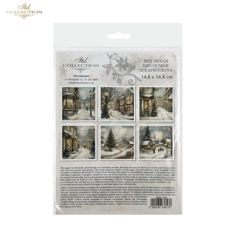 ITD COLLECTION MINI ΡΙΖΟΧΑΡΤΟ K-CT 6ΤΜΧ 14.8X14.8CM - RSM190 - Εικόνα 2