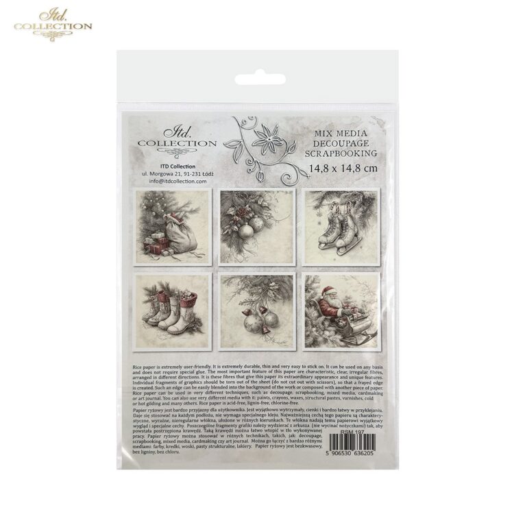 ITD COLLECTION MINI ΡΙΖΟΧΑΡΤΟ K-CT 6ΤΜΧ 14.8X14.8CM - RSM197 - Εικόνα 2