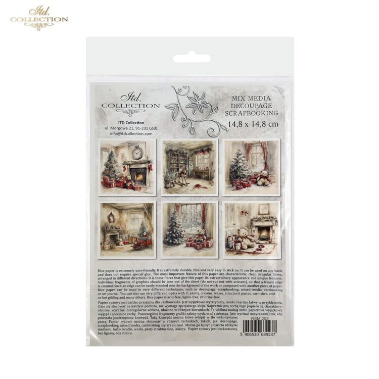 ITD COLLECTION MINI ΡΙΖΟΧΑΡΤΟ K-CT 6ΤΜΧ 14.8X14.8CM - RSM203 - Εικόνα 2