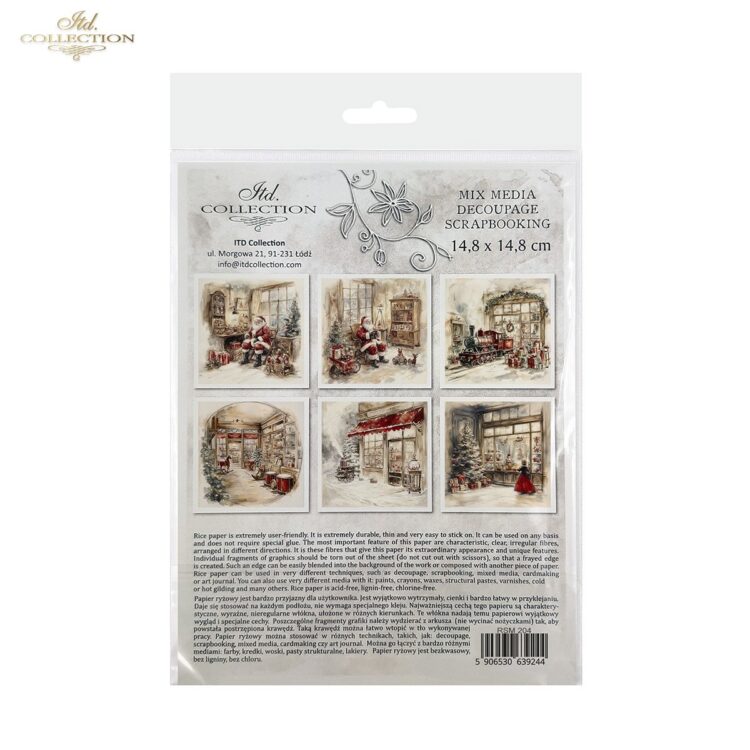 ITD COLLECTION MINI ΡΥΖΌΧΑΡΤΟ K-CT 6ΤΜΧ 14.8X14.8CM - RSM204 - Εικόνα 2