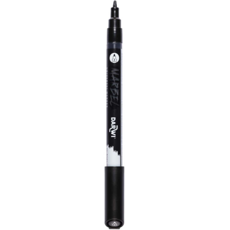 MARBEL ΑΚΡΥΛΙΚΟΣ ΜΑΡΚΑΔΟΡΟΣ 2 MM - ΜΑΥΡΟΣ 100 - Εικόνα 2