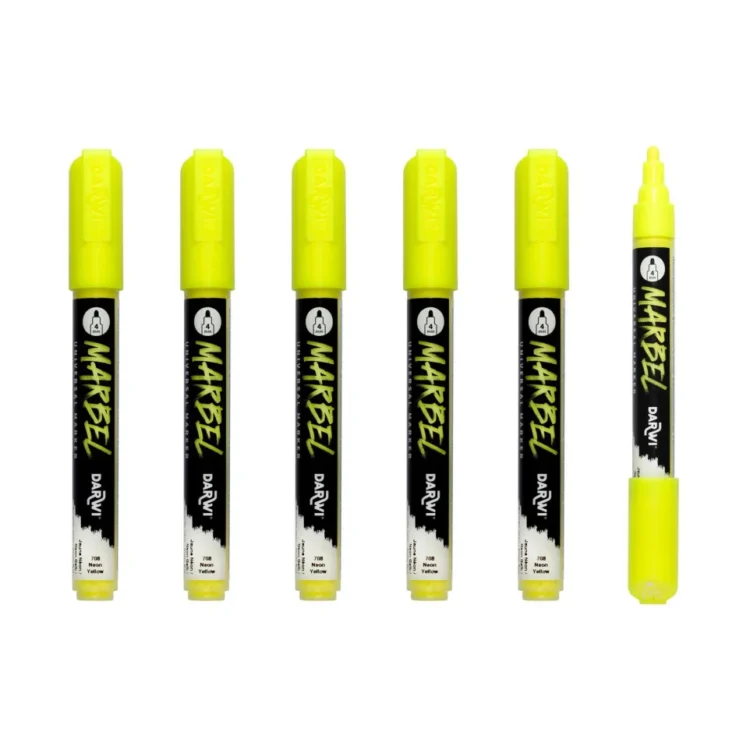 ΜΑΡΚΑΔΟΡΟΣ MARBEL ΑΚΡΥΛΙΚΟΣ 4 MM - NEON YELLOW 708 - Εικόνα 2