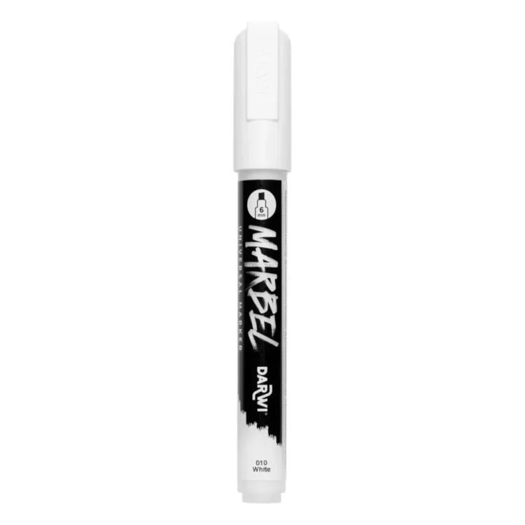 ΜΑΡΚΑΔΌΡΟΣ ΑΚΡΥΛΙΚΌΣ MARBEL 6 MM - ΛΕΥΚΌΣ 010 - Εικόνα 1