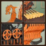ROBOTIME 3D ΞΎΛΙΝΟ ΠΑΖΛ VIKING DRAGON SHIP 229 ΤΕΜΆΧΙΑ LK802 - Εικόνα 3