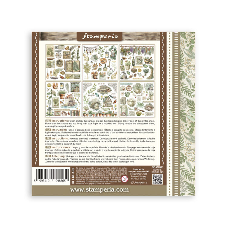 STAMPERIA HERBARIUM ΤΡΊΨΙΜΟ ΣΤΟ ΚΙΤ DFLRBX02 - Εικόνα 8