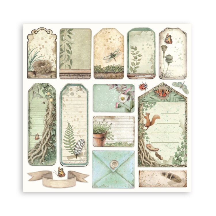 STAMPERIA HERBARIUM BLOCK 30.5/30.5 CM - SBBL179 - Εικόνα 26