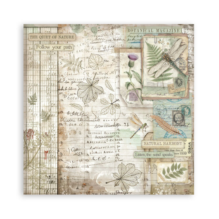 STAMPERIA HERBARIUM BLOCK 30.5/30.5 CM - SBBL179 - Εικόνα 32