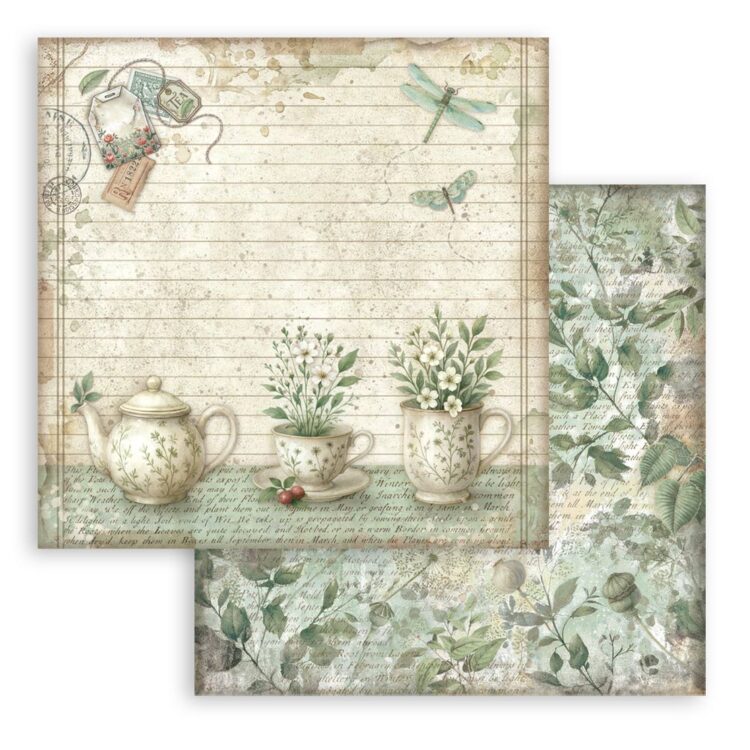 STAMPERIA HERBARIUM BLOCK 30.5/30.5 CM - SBBL179 - Εικόνα 39