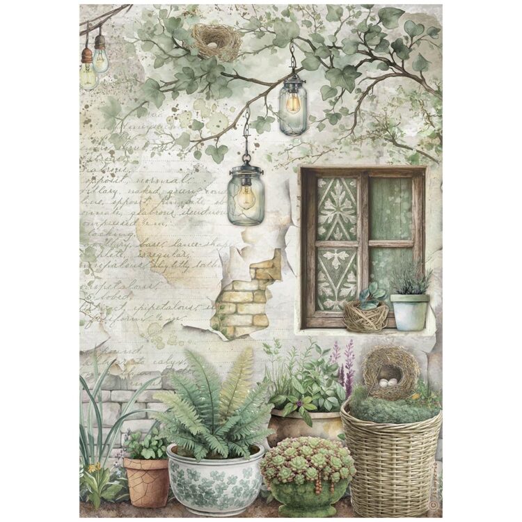 STAMPERIA HERBARIUM DECOUPAGE ΡΙΖΟΧΑΡΤΟΧΑΡΤΟ Α4 - DFSA41077 - Εικόνα 1