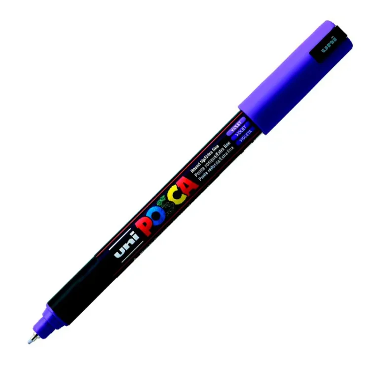 POSCA ΑΚΡΥΛΙΚΌΣ ΜΑΡΚΑΔΌΡΟΣ PC-1MR, 0.7 MM - ΒΙΟΛΕΤΊ - Εικόνα 1