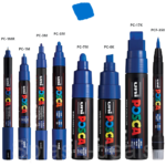 POSCA ΑΚΡΥΛΙΚΌΣ ΜΑΡΚΑΔΌΡΟΣ PC-1M, 0.7 MM - ΜΠΛΕ - Εικόνα 2