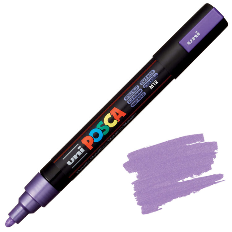 640054 POSCA ΑΚΡΥΛΙΚΌΣ ΜΑΡΚΑΔΌΡΟΣ PC-5M, 1.8-2.5 MM - ΜΕΤΑΛΛΙΚΌ ΒΙΟΛΕΤΊ - Εικόνα 1