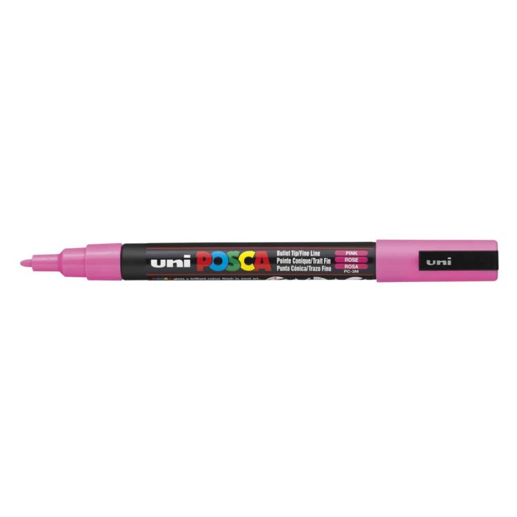 640079 POSCA ΑΚΡΥΛΙΚΌΣ ΜΑΡΚΑΔΌΡΟΣ PC-3M, 0.9-1.3 MM - ΡΟΖ - Εικόνα 1