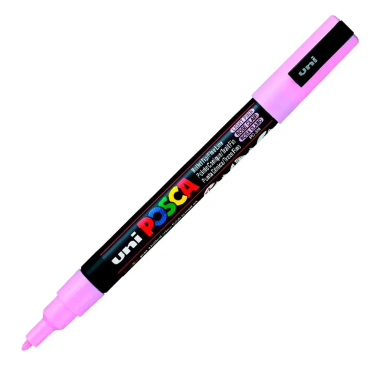 640084 POSCA ΑΚΡΥΛΙΚΌΣ ΜΑΡΚΑΔΌΡΟΣ PC-3M, 0.9-1.3 MM - ΑΝΟΙΧΤΌ ΡΟΖ - Εικόνα 1